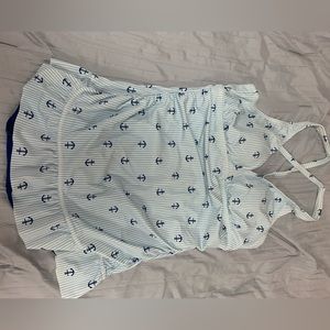 Crown & Ivy nautical swimsuit